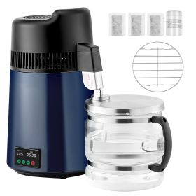 Water Distiller, 6L 1.6 Gallon Larger Pure Water Purifier Filter For Home Table Countertop, 900W Glass Pot Distilled Maker
