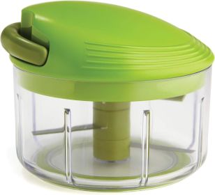 Pull Chop Chopper/Manual Food Processor with Cord Mechanism, Green, 2-Cup